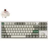 Keychron Q3 Max-P3 RGB mechanisch toetsenbord Wit, US lay-out (QWERTY), Gateron Jupiter Brown, 80% (TKL), RGB leds, KSA double-shot PBT, hot swap, Knob, 2.4GHz | Bluetooth 5.1 | USB-C