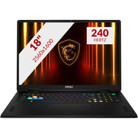 MSI Vector 18 HX AI A2XWIG-638NL 18" gaming laptop Donkergrijs | Core Ultra 9 275HX | RTX 5080 | 32 GB | 2 TB SSD
