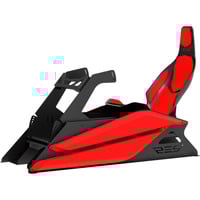 Res-Tech GT Cockpit + Carbon Seat racing simulator Zwart/rood