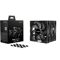 be quiet! Pure Wings 3 case fan Zwart, 3 stuks