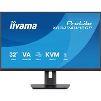 iiyama ProLite XB3294UHSCP-B1 31.5" 4K UHD gaming monitor Zwart, HDMI, DisplayPort, USB-C, LAN, Audio
