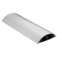 ACT Connectivity Vloergoot PVC met aluminium deksel 70 mm kabelkanaal Grijs
