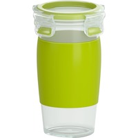 Emsa CLIP & GO Smoothie Mug beker Groen/transparant, 450 ml