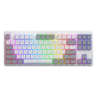 Hator Rockfall 3 TKL Wireless RGB mechanisch gaming toetsenbord Wit, US lay-out (QWERTY), HATOR Aurum Orange, 80% (TKL), RGB, PBT keycaps, Hotswap, 2.4 GHz / Bluetooth / USB-C