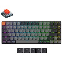 Keychron K3 QMK-H1, toetsenbord Zwart, US lay-out, Keychron Mechanical Red, 75%, RGB leds, ABS Keycap, hot swap, USB-C | Bluetooth 5.2