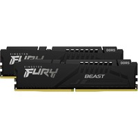 Kingston FURY 32 GB DDR5-5600 (2x 16 GB) Kit werkgeheugen Zwart, KF556C36BBEK2-32, Beast, XMP, EXPO