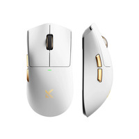 MCHOSE K7 Ultra Lightweight Wireless Gaming Mouse Wit/goud, RGB, USB / 2.4 GHz, 42.000 DPI