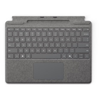 Microsoft Surface Pro Keyboard met pen opslag, Platina Platina, US-International lay-out (QWERTY)