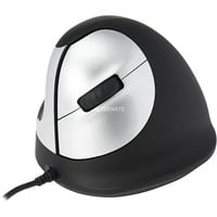 R-Go Tools HE Ergonomic Mouse M Links Zwart/zilver, 3500dpi