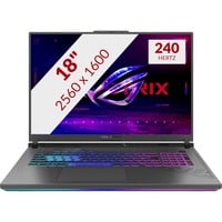 ASUS ROG Strix 18 G814JI-N6079W 18" gaming laptop Grijs | i9-13980HX | RTX 4070 | 16 GB | 1 TB SSD | 2.5 Gb-LAN