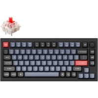 Keychron Q1-M1 V2, toetsenbord Zwart, US lay-out, Gateron G Pro Red, RGB leds, 75%, hot swap, Knob