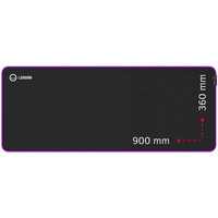LORGAR Main 319 gaming muismat Zwart/paars
