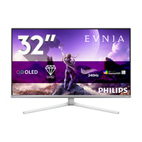 Philips Evnia 32M2N8900P 31.5" 4K Ultra HD gaming monitor Wit, 1x DisplayPort, 2x HDMI, 1x USB-C, 2x USB-A, 240 Hz