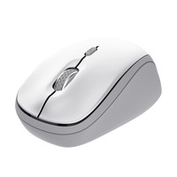 Trust Yvi+ Draadloze Muis Compact Wit, 800-1600 Dpi, 2.4GHz, Bluetooth, Stille Knoppen 