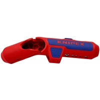 KNIPEX Ergostrip universeel ontmantelingsgereedschap 16 95 02 SB kabelstrip-/ontmantelingsgereedschap Rood/blauw, links-handig