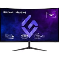 ViewSonic VX3218-PC-MHD 32" Curved gaming monitor Zwart, 2x HDMI, 1x DisplayPort, 180 Hz