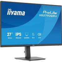 iiyama ProLite XB2793QSU-B1 27" monitor Zwart (mat), HDMI, DisplayPort, USB, Audio
