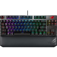 ASUS ROG Strix Scope TKL Deluxe RGB gaming toetsenbord Zwart, US lay-out (QWERTY), Cherry MX Red, 80% (TKL)