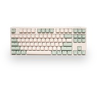 Ducky One 3 Matcha TKL mechanisch toetsenbord Crème, US lay-out (QWERTY), Cherry MX Silent Red, 80% (TKL), PBT Double Shot, hot swap
