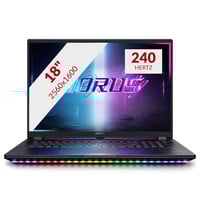 GIGABYTE AORUS MASTER 18 BZHC6EED65SP 18"  gaming laptop Zwart | Core Ultra 9 275HX | RTX 5090 | 32 GB | 1 TB + 1 TB SSD
