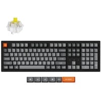 Keychron K10 Max-H4, toetsenbord Zwart, US lay-out, Keychron Super Banana, RGB leds, OSA Double-shot PBT, hot swap, USB-C | 2.4 GHz | Bluetooth 5.1