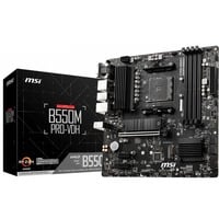MSI B550M PRO-VDH socket AM4 moederbord Zwart, RAID, Gb-LAN, Sound, µATX