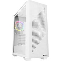 Sharkoon VS9 RGB White midi tower behuizing Wit | 2x USB-A | 2x USB-C | RGB | Tempered Glass