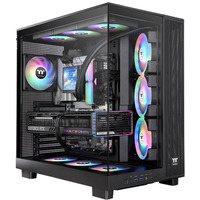 Thermaltake View 380 XL TG ARGB midi tower behuizing Zwart | 2x USB-A | 1x USB-C | RGB | Tempered Glass