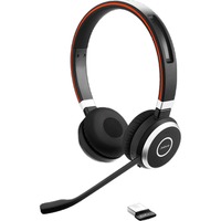 Jabra Evolve 65 MS SE on-ear headset Zwart/zilver, Bluetooth, Stereo