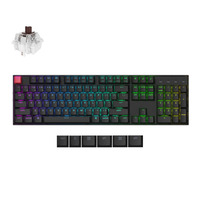 Keychron K10X-H3 RGB mechanisch toetsenbord Zwart, US lay-out (QWERTY), Keychron Super Brown, 100%, RGB, Cherry Double-shot PBT Keycaps, Hot Swap, Bluetooth / USB-C