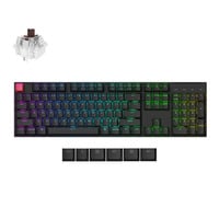 Keychron K10X-H3, toetsenbord Zwart, US lay-out, Keychron Super Brown, RGB, Cherry Double-shot PBT Keycaps, Hot Swap, Bluetooth / USB-C