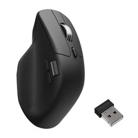 Keychron M6-A23 Wireless Mouse Zwart, 100 tot 30.000 dpi, 8000Hz, 2,4 GHz / Bluetooth / USB