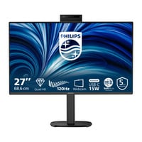 Philips 27B2N3500JH/00 27" monitor Zwart, HDMI, DisplayPort, USB-C, Webcam, 120 Hz