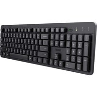 Trust Ody II draadloos toetsenbord Zwart, EU lay-out (QWERTY), Membraan, Stil