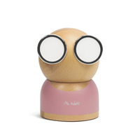Mr. Watt GoggleLamp - Glow Pink verlichting Roze/houtkleur