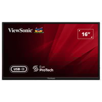 ViewSonic VA1650 Lichtgewicht draagbare monitor 16" Zwart, 1x HDMI, USB-C