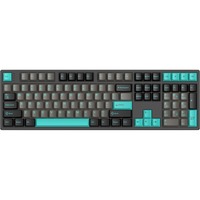 HelloGanss HS108T Obsidian RGB mechanisch toetsenbord Zwart, US lay-out (QWERTY), Gateron G Pro Silver, 100%, RGB leds, PBT Doubleshot keycaps, hot swap, 2,4 GHz / Bluetooth / USB-C