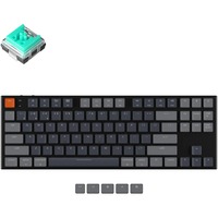 Keychron K1-E5, toetsenbord Zwart, US lay-out, Keychron Low Profile Optical Mint, 75%, RGB leds, ABS, hot swap, Bluetooth 5.1