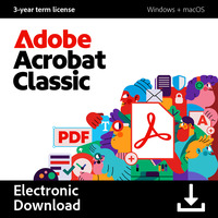 Adobe Acrobat Classic software 3 jarige licentie, Meertalig