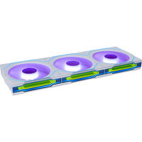 Lian Li UNI FAN SL-INFINITY 120 Wireless Reversed Blade RGB case fans Wit, 3 stuks, 120 x 122 x 25 mm, PWM