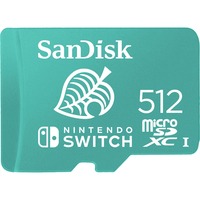 SanDisk Nintendo Switch 512 GB microSDXC geheugenkaart Mint, UHS-I U3, V30