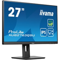 iiyama ProLite XUB2763QSU-B1 27" monitor Zwart, HDMI, DisplayPort, USB, Audio