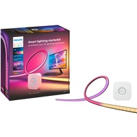 Philips Hue Starterkit - Play gradient lightstrip voor pc - 24/27" led strip Zwart/wit, 2000-6500K, RGB en wit