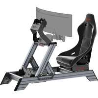 Res-Tech Smart Cockpit + GT Seat racingsimulator Zwart/grijs