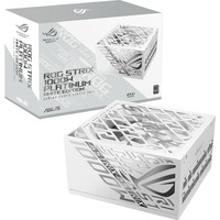 ASUS ROG STRIX Platinum White Edition modulaire 1000 watt voeding  Wit, 1x 12V-2x6, 4x PCIe