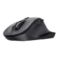 Trust Fyda Draadloze Muis Oplaadbaar Zwart, 800 - 2400 Dpi, 2,4GHz, Bluetooth
