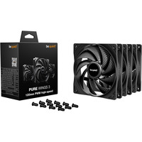 be quiet! Pure Wings 3 high-speed case fan Zwart, 3 stuks