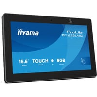 iiyama TW1625LASC-B3PNR 15.6" touchscreen monitor Zwart (mat), Audio, USB, LAN, Wifi, Touchscreen, Webcam, Android