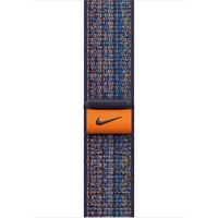 Apple Geweven sportbandje van Nike - Game Royal/oranje (45 mm) armband Blauw/oranje