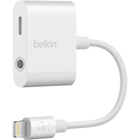 Belkin RockStar 3,5 mm-audio- en oplaadadapter Wit